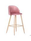 Барный стул Bellini бук/pink