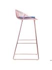 Барный стул Chik, rose gold, royal blue