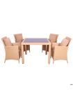 Комплект мебели Samana-4 из ротанга Elit (SC-8849-S2) Sand AM3041 ткань A14203