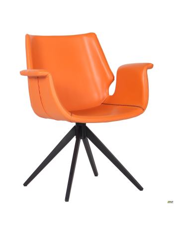 Кресло Vert orange leather