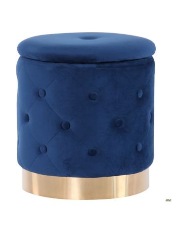 Пуф Janett Blue / Golden Chrom