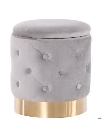 Пуф Little Janett Grey / Golden Chrom