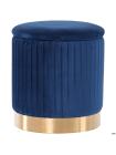 Пуф Little Monte Blue / Golden Chrom