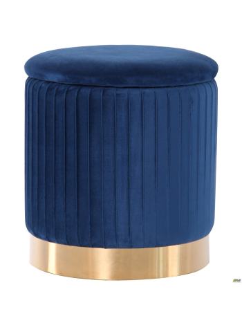 Пуф Little Monte Blue / Golden Chrom