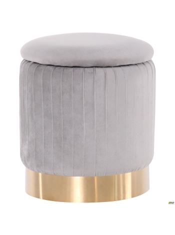 Пуф Little Monte Grey / Golden Chrom