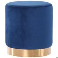 Пуф Madrid Blue / Golden Chrom