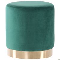 Пуф Madrid Green / Golden Chrom