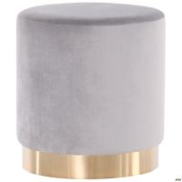Пуф Madrid Grey / Golden Chrom
