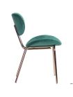 Стул Alphabet D gold/dark green