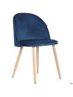 Стул обеденный Sherry beech/blue velvet