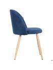 Стул обеденный Sherry beech/blue velvet
