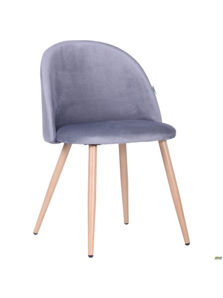 Стул обеденный Sherry beech/dark grey velvet