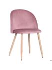 Стул обеденный Sherry beech/pink velvet