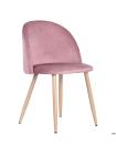 Стул обеденный Sherry beech/pink velvet
