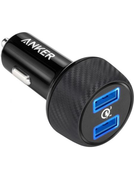 Автомобильное зарядное устройство Anker PowerDrive - 2 Quick Charge 3.0 Ports V3 Black
