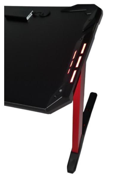Компьютерный Игровой Стол для Геймеров AVKO AGT3002 Black-Red LED подсветка