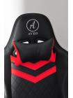 Кресло геймерское, компютерное Avko Style AG72820 Red RGB подсветка