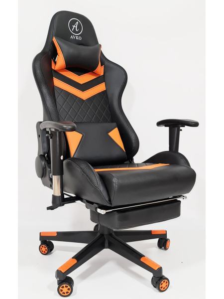 Кресло геймерское, компютерное Avko Style AG72840 Orange RGB подсветка
