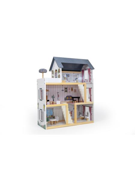 Кукольный домик игровой AVKO Вилла Толедо + 2 куклы