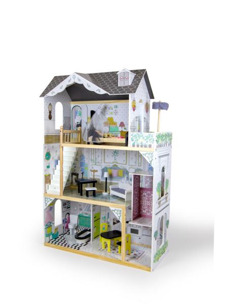 Кукольный домик игровой для барби AVKO Вилла Лацио + лифт и кукла