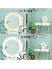 Туалетный столик + табурет AVKO ADT 008 White LED подсветка