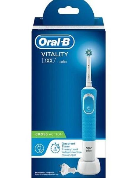 Зубная электрощетка Braun Oral-B Vitality 100 Синяя