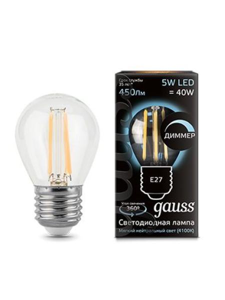 Лампа светодиодная E27 LED dim 5W NW 5