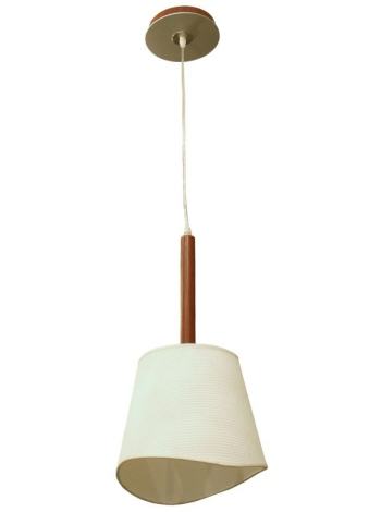 Люстра деревянная для кухни подвесная на один плафон BKL-284S/1