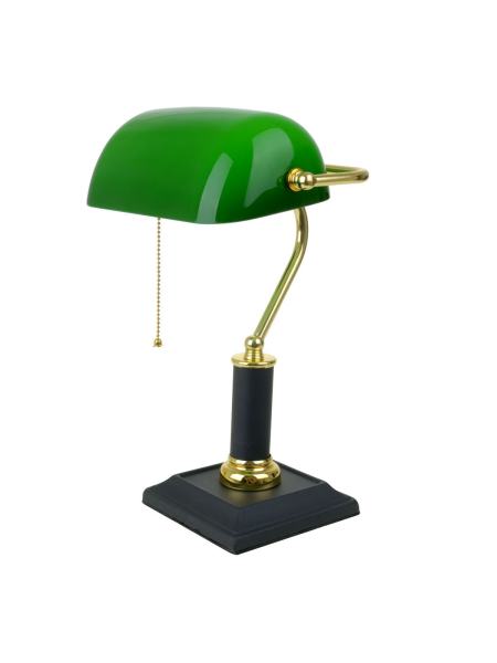 Настольная лампа банковская зеленая MTL-53 E27 VNG