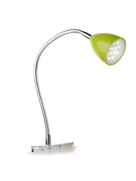 Настольная лампа на гибкой ножке на прищепке зеленая MTL-22 1.8W GR