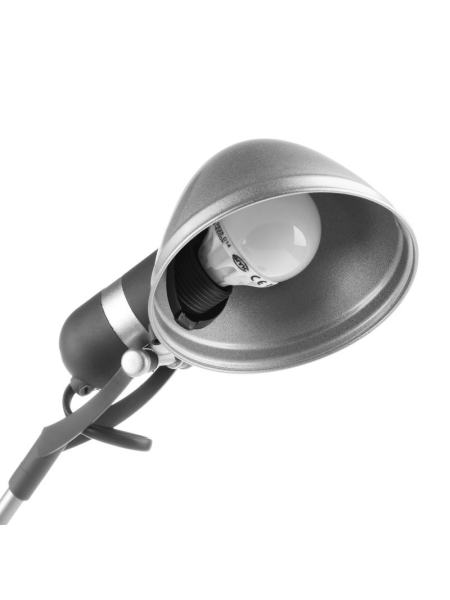 Настольная лампа на гибкой ножке офисная MTL-11 silver/gray