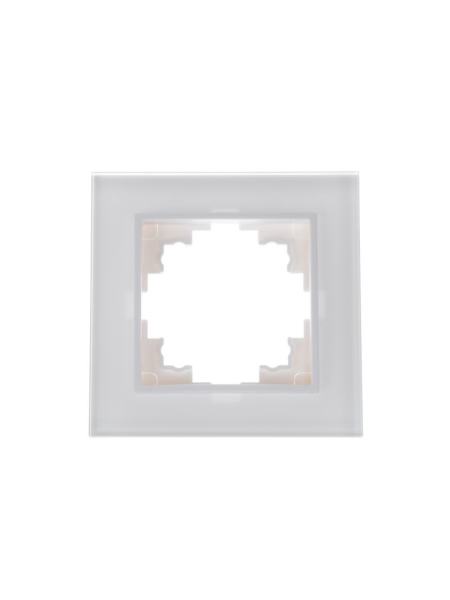 Рамка одинарная белая (стекло) NB-1F wh