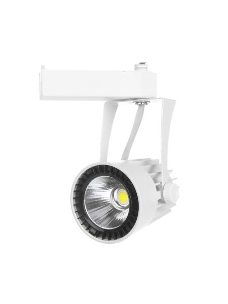 Светильник трековый поворотный LED 410/12W CW WH COB