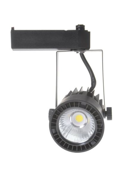 Светильник трековый поворотный LED 410/12W NW BK COB