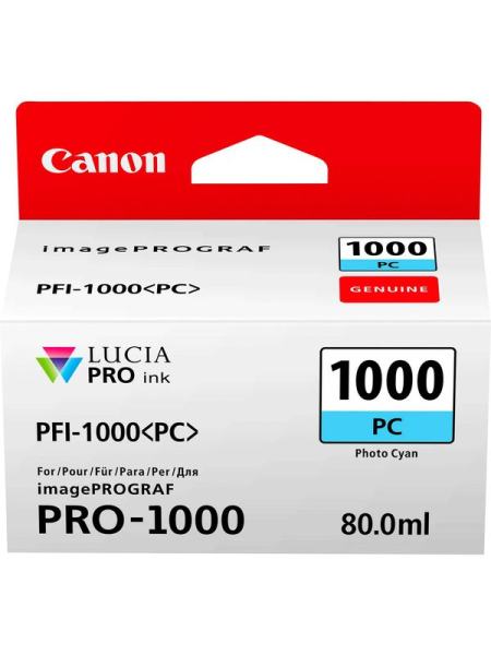 Картридж Canon PFI-1000 PC Photo Cyan