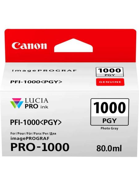 Картридж Canon PFI-1000 PGY Photo Grey