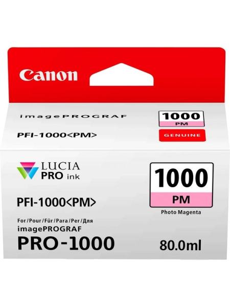 Картридж Canon PFI-1000 PM Photo Magenta