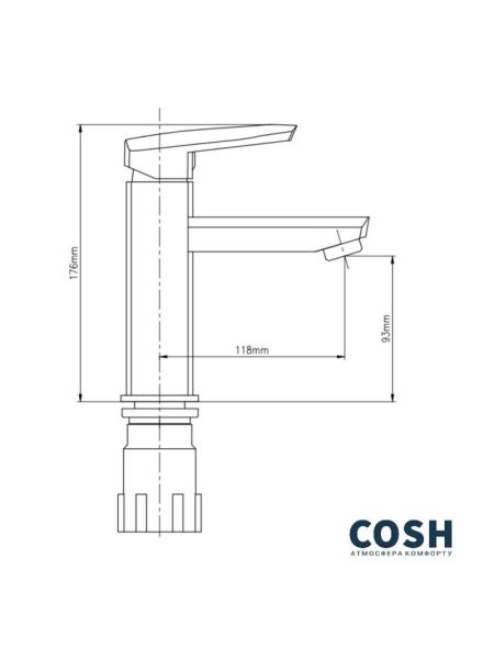 Смеситель для раковины Cosh (CRM)S-09-001F