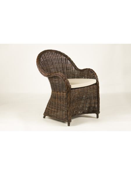 Кресло Сейшелла натуральный ротанг коричневый, Cruzo, kr0004