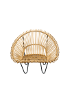 Лаунж-кресло Мун из натурального ротанга, sm1092