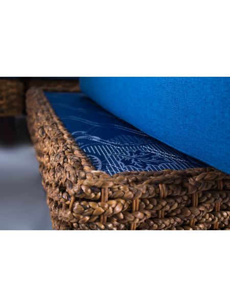 Модульный диван с пуфом Фьорд дерево / водный гиацинт, d0015
