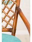 Обеденный комплект Феофания Премиум (стол, 2 кресла, 4 стула), цвет ореховый, fl0002