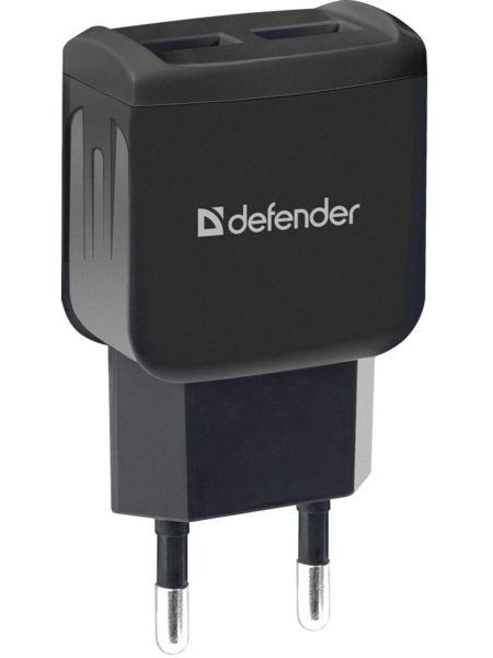 Сетевое зарядное устройство Defender UPС-21 2xUSB, 5V / 2.1А Кабель microUSB (83581)