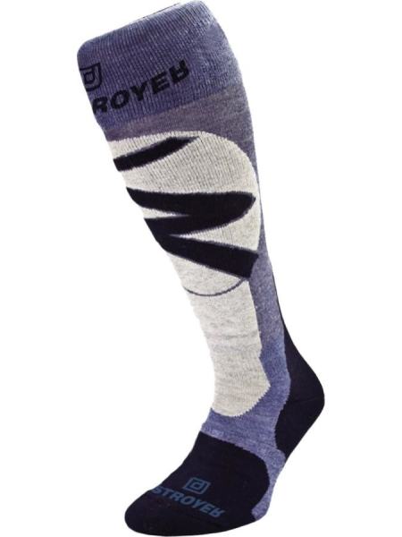 Шкарпетки Destroyer Ski / Snowboard Блакитний / Св. Сірий / Чорний 38-40 (DSSB-777-blue-38-40)