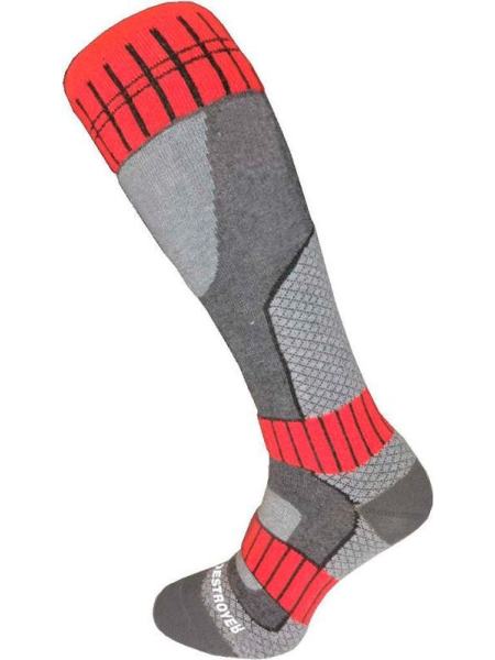 Шкарпетки Destroyer Ski / Snowboard Universal Сірий / Світлий. Сірий / Червоний 38-40 (DSSU-100-grey-38-40)