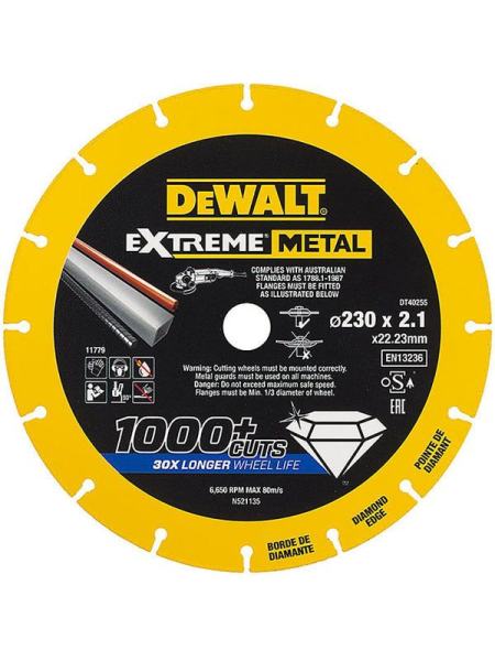 Алмазный диск по металлу DeWalt DT40255, d = 230 мм
