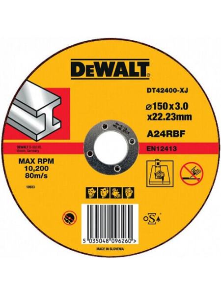 Отрезной круг по металлу DeWalt DT42400 (150х3х22.23 мм.)