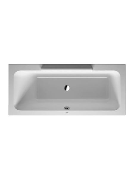 DURASTYLE ванна 170*75*46см, прямоугольная, встраиваемая версия или версия с панелями, c наклоном для спины слева
