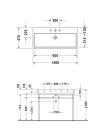 VERO AIR умывальник 100*47см, без отв. под смеситель, с переливом, шлифованный