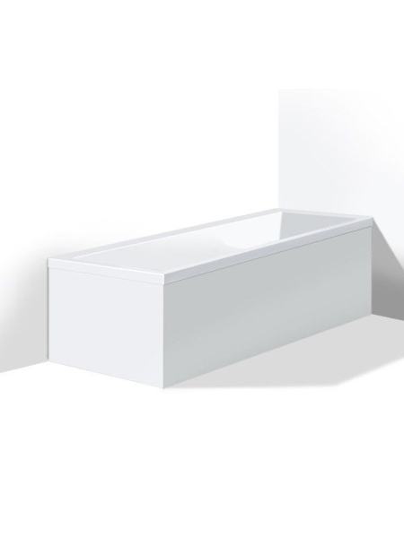 VERO панель 1690*690мм, мебельная, для 700132 (1700*700 мм), для угла справа, белый акрил (82)